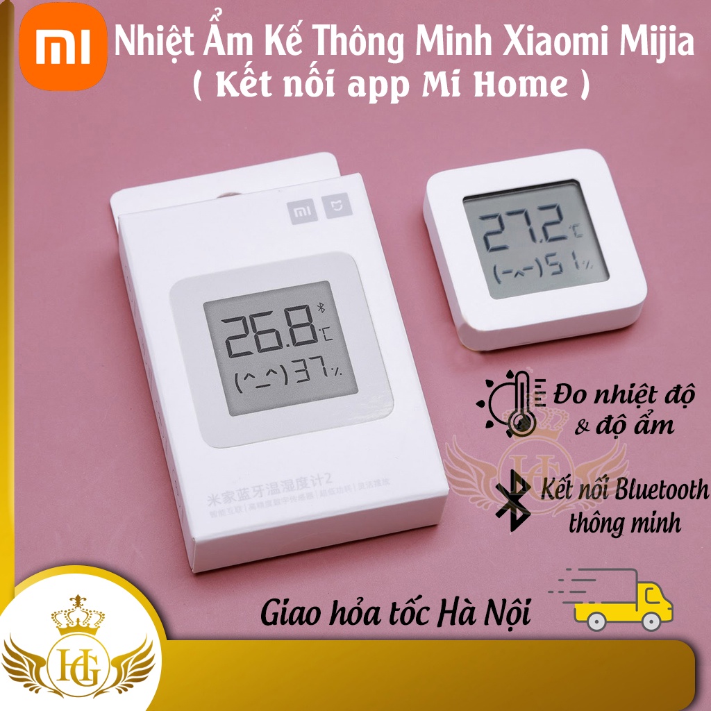 Nhiệt Ẩm Kế Xiaomi Mijia Gen 2 - Nhiệt Ẩm Kế Điện Tử Thông Minh Đo Nhiệt Độ Và Độ Ẩm - Hàng Chính Hãng