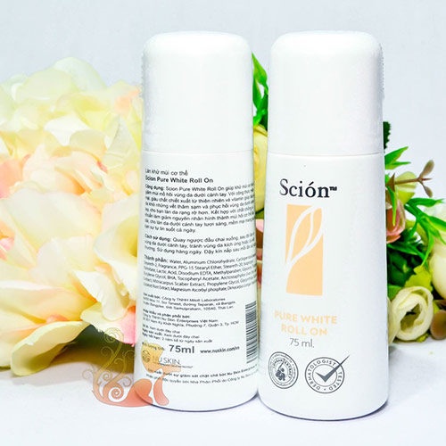 Lăn Khử Mùi Scion Pure White Roll On Nuskin Của Mỹ, Khử Mùi Cơ Thể Đặc Biệt Hôi Nách Hôi Chân, Hương Thơm Suốt 24h