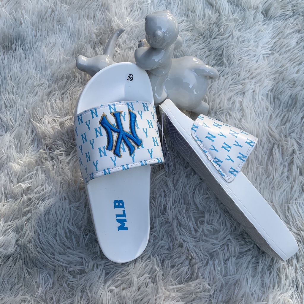 Dép nam nữ ML.B ny unisex thêu chữ đầy đủ tem mác siêu đẹp