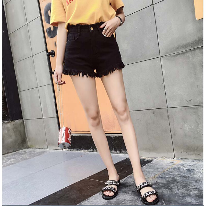 Quần short vải jean tua rua cá tính | BigBuy360 - bigbuy360.vn