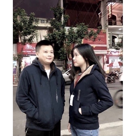 Áo khoác nỉ Unisex/ Áo hoodie nam nữ lót lông cừu dầy dặn, xịn, không xù, không bai dão