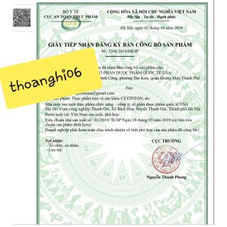 Thực phẩm chức năng : Cevinton forte.