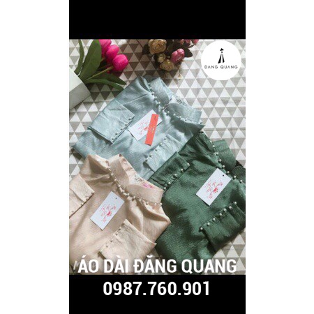 ÁO DÀI LỤA VÂN GỖ ĐẸP