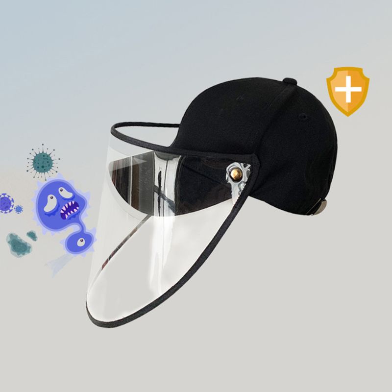 Mũ Lưỡi Trai Có Tấm Chắn Bảo Vệ Mặt Chống Sương Mù / Bụi Bẩn Tùy Chỉnh Tiện Dụng Cho Nam Và Nữ