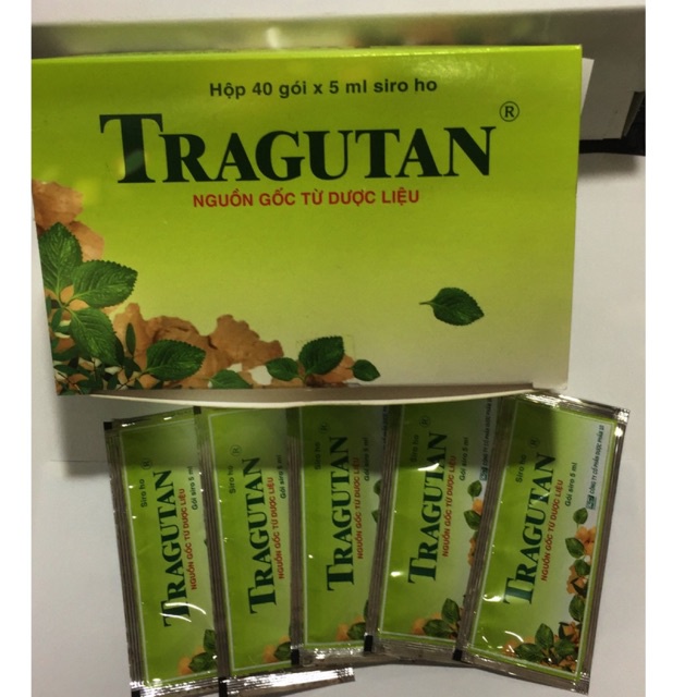[Chính hãng] 1 gói 5ml - Siro ho thảo dược Tragutan gói 5ml - Đóng gói Hộp 40 gói