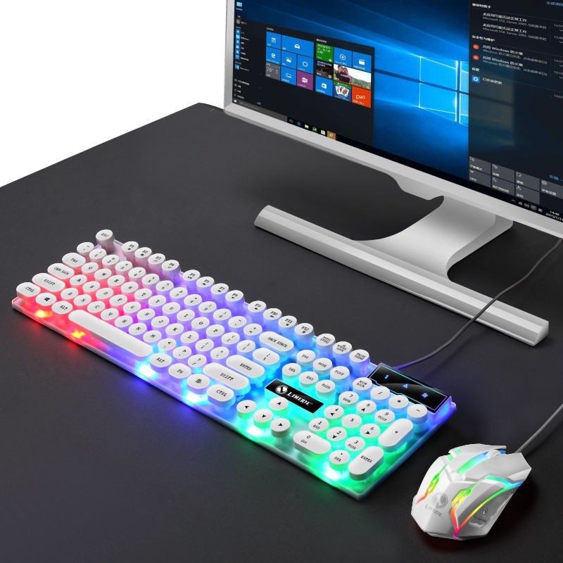 Limei Bộ bàn phím và chuột dạ quang thao tác Cảm nhận văn phòng Ăn gà trò chơi máy tính xách tay | BigBuy360 - bigbuy360.vn