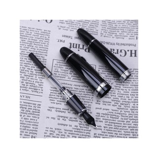 New Jinhao 159 Black And Silver for M Nib Fountain Pen Thick