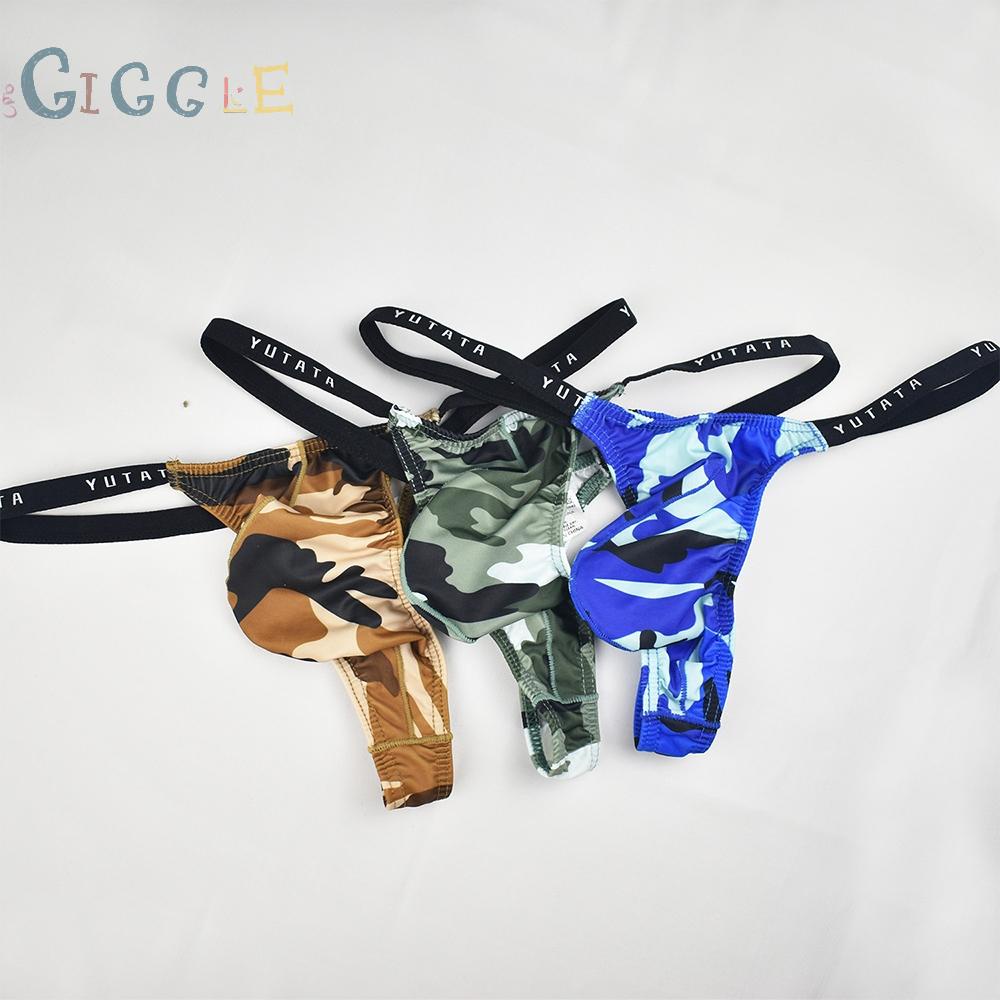 Mens Bugle Pouch Thong T-back G-string Jockstrap Bikini Underwear Underpants