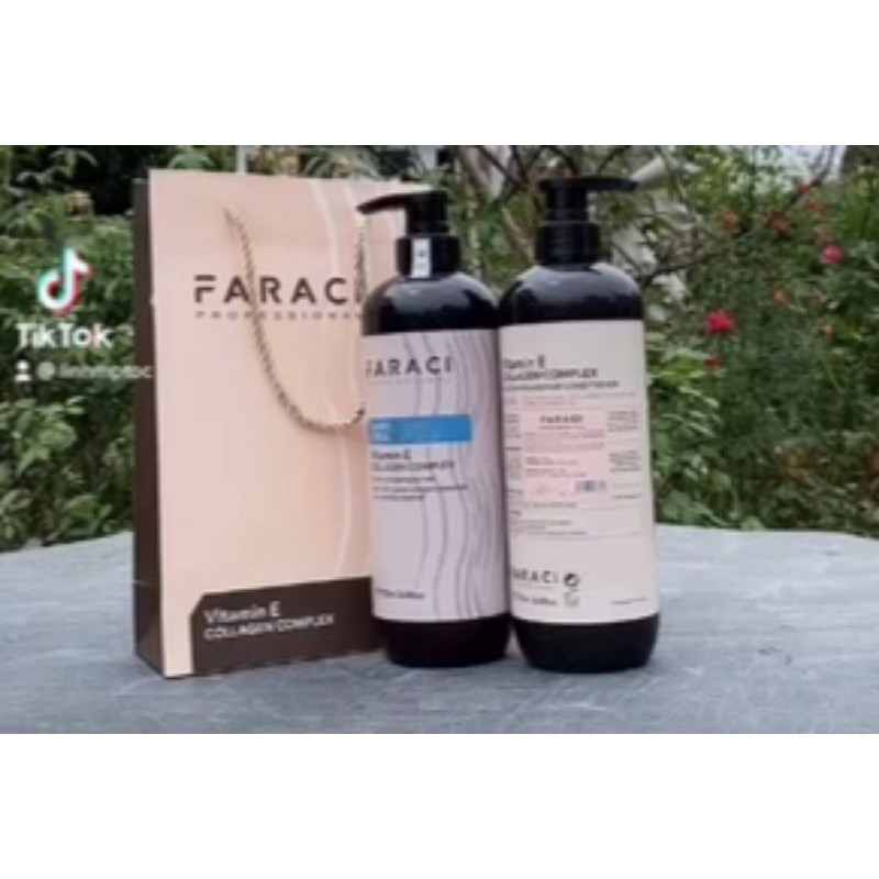 .Dầu gội xả cặp faraci hương thơm nước hoa mềm mượt 750ml chống rụng tóc