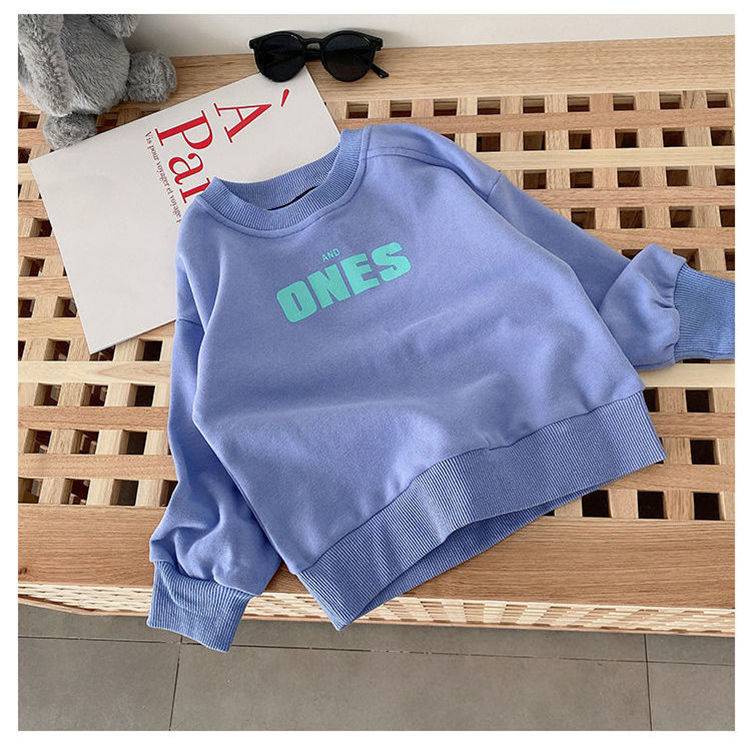 Hàng Mới Về Áo Nỉ Tay Dài Dáng Rộng Dễ Phối Đồ Thời Trang Xuân Thu Cho Bé