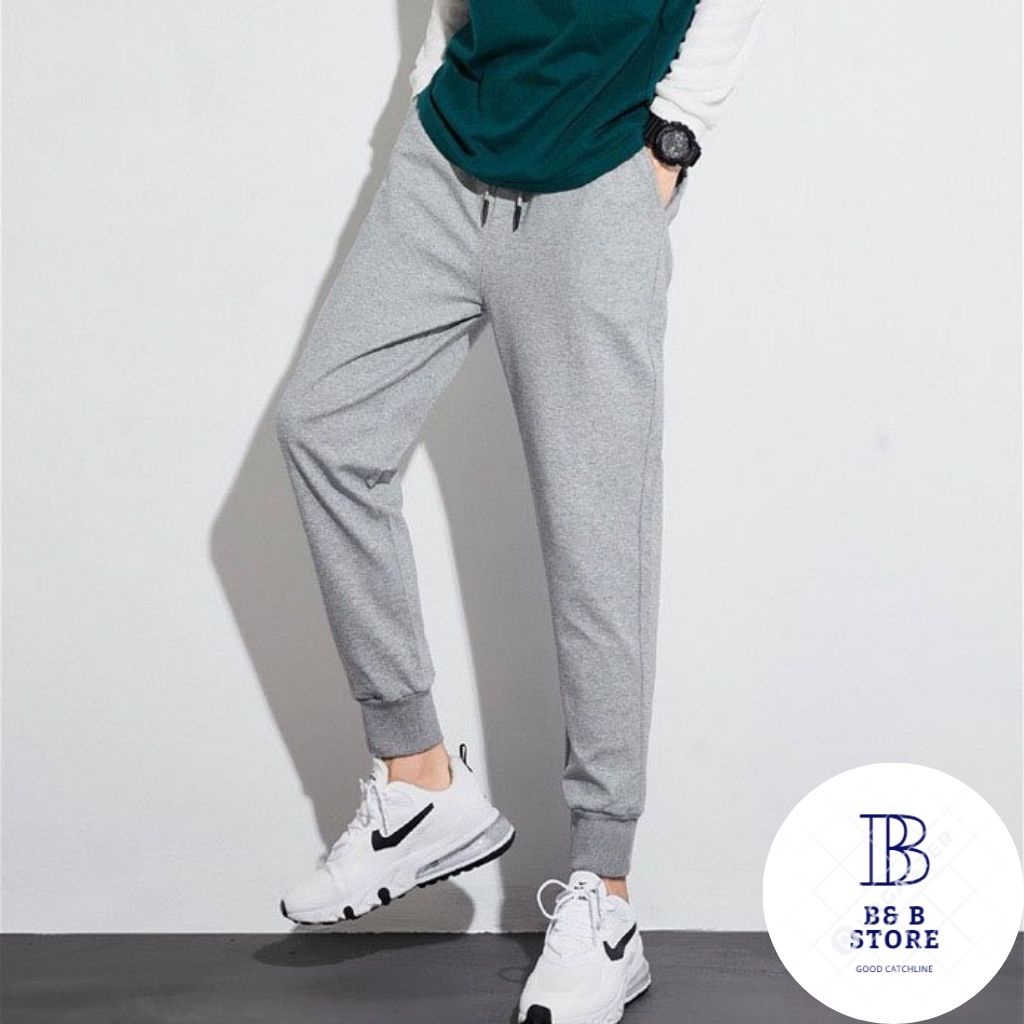 [HÓT_CỰC_HÓT ] Quần Jogger nam nữ BB-Hoodie thể thao vải nỉ poly màu trơn