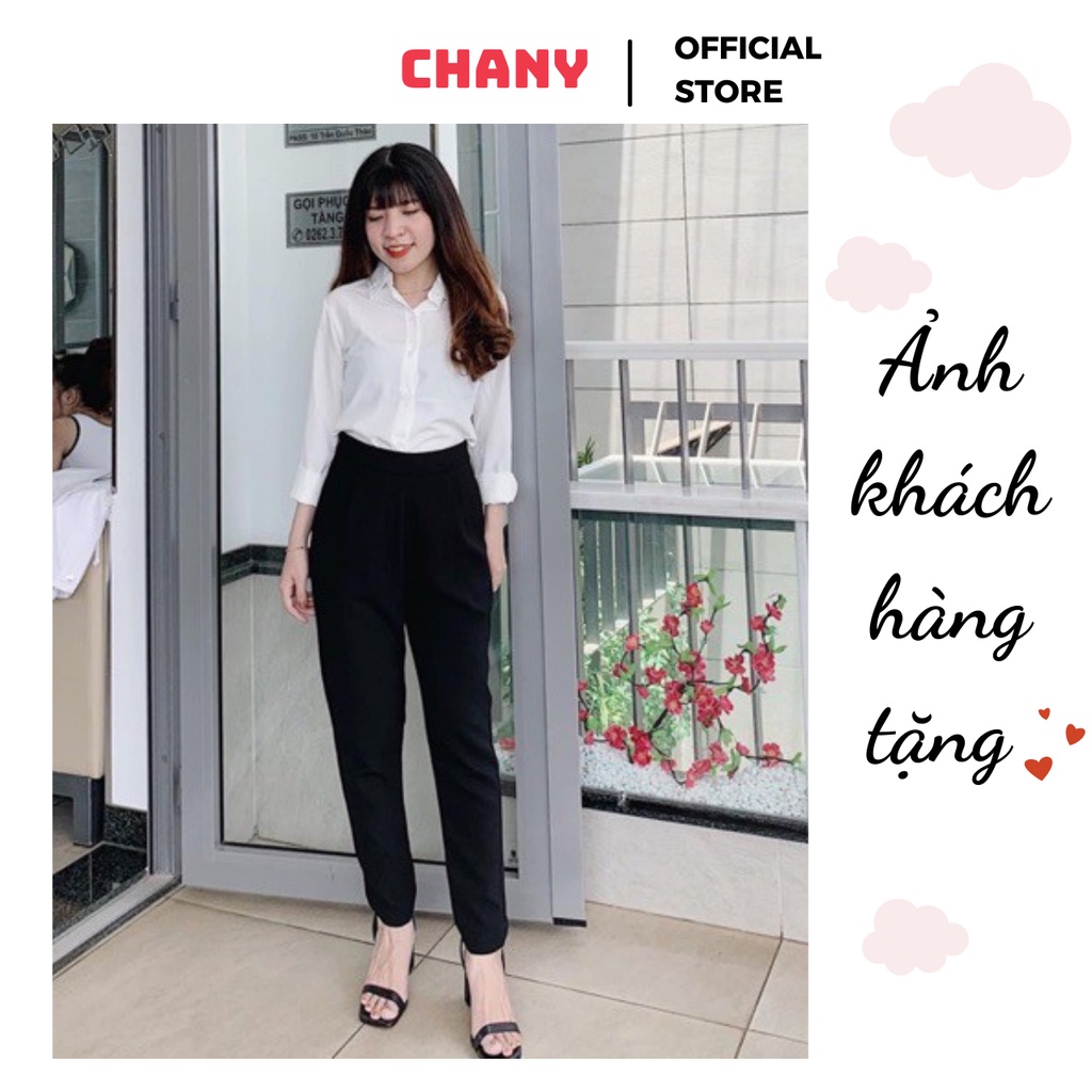 Quần baggy nữ vải cạp thun sau hàng VNXK