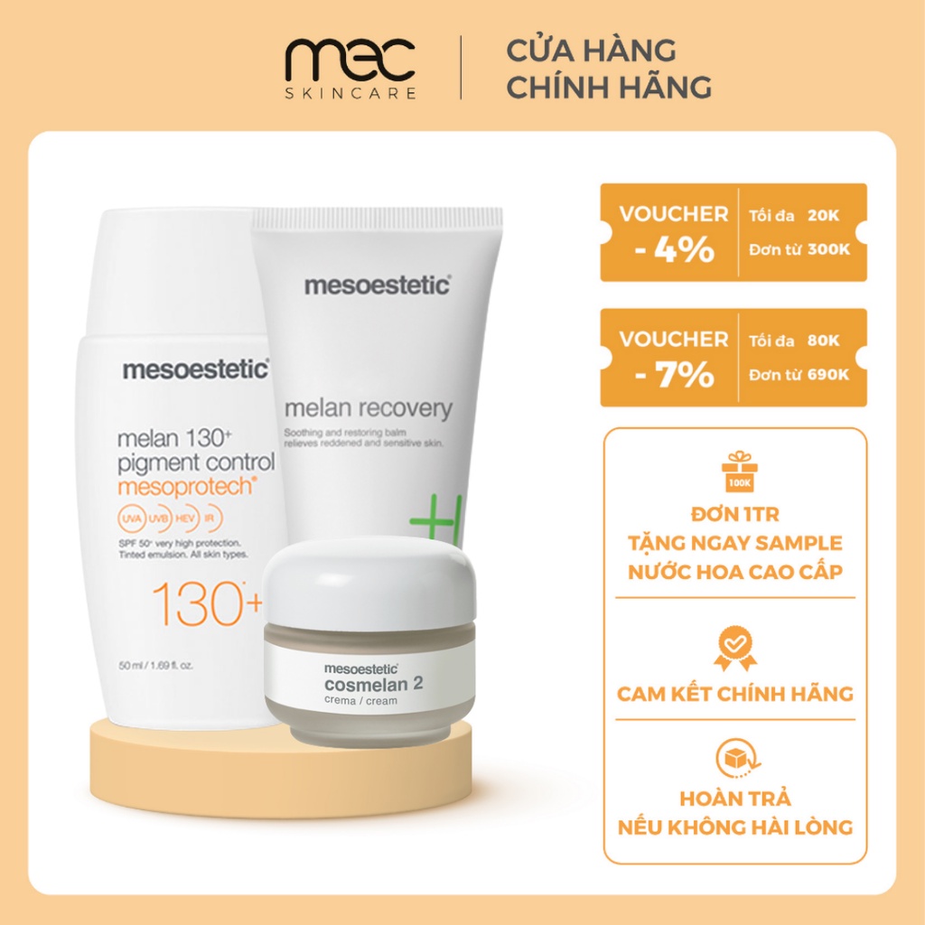 Bộ giảm nám Mesoestetic Cosmelan Pack 3 - Mecskincare