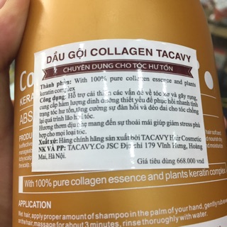 Cặp gội xả Collagen Tacavy 1000ml x2