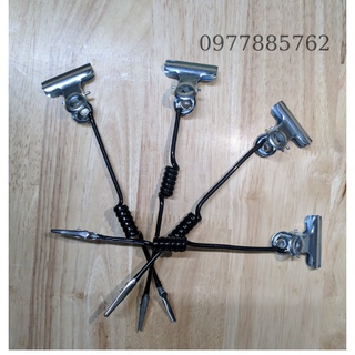 Combo 10 kẹp lò xo sắt, kẹp lò xo 2 đầu, kẹp giấy sale