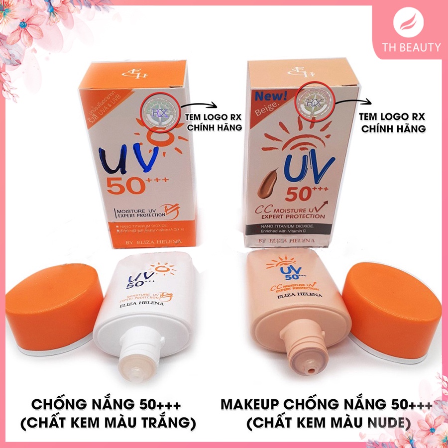 &lt;THẬT 100%&gt; Kem chống nắng Wises Nano Collagen, Eliza Helena UV 50+++ Thái Lan dưỡng trắng da