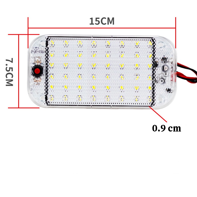 Đèn LED 10W Gắn Trần Xe Hơi Có Công Tắc Bật/Tắt Chuyên Dụng