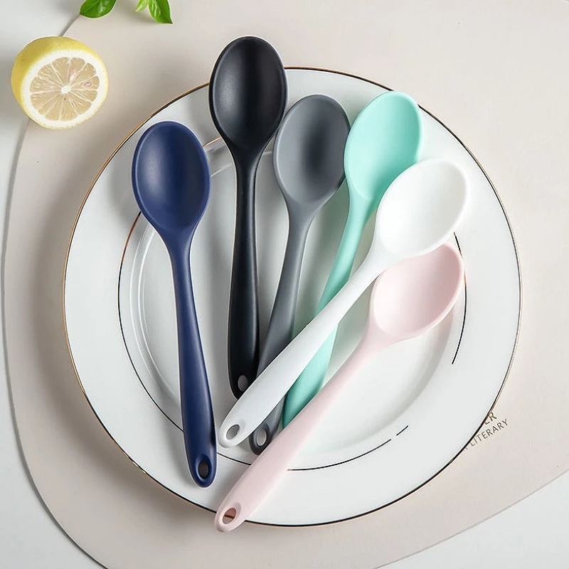 Muỗng silicone chịu nhiệt nhiều màu sắc chất lượng cho bé