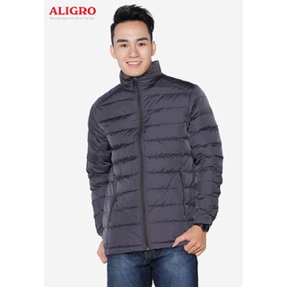 Áo khoác lông vũ màu ghi xám đậm mã algalv.3
