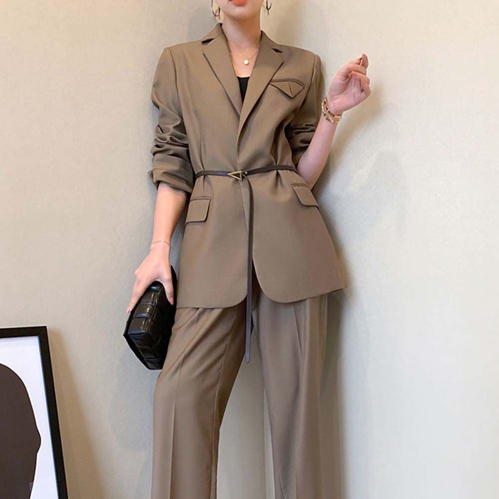 Thắt lưng da PU khóa tam giác nhiều màu sắc phong cách vintage dành cho nữ