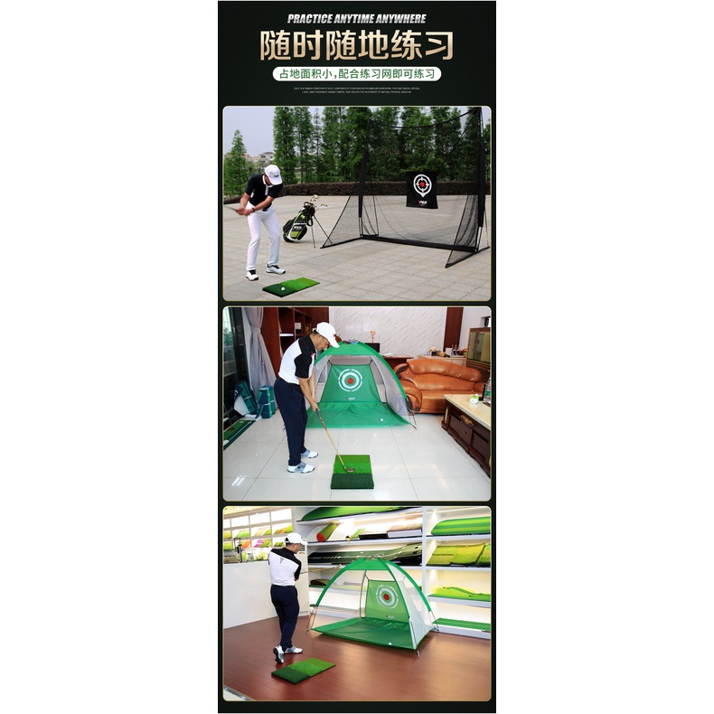 Thảm chơi golf swing chip 4060 gấp gọn - Foldable 3 in 1 Golf Hitting Mat