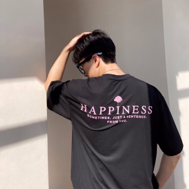 Áo thun cổ tròn form oversize , vải cotton 100% co dãn 4 chiều.