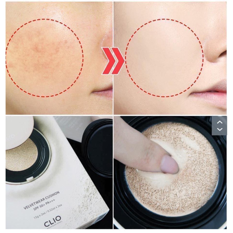 Phấn nước CLIO NUDISM VELVETWEAR FOUNDATION SALE 66% | BigBuy360 - bigbuy360.vn