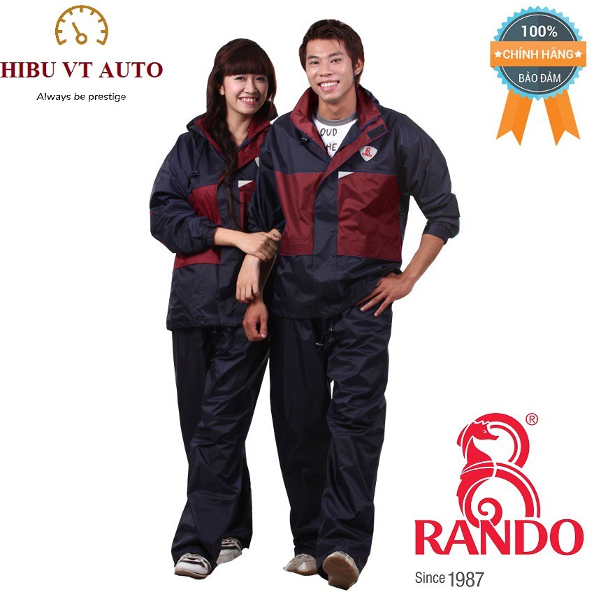 Áo mưa bộ Rando 2 công dụng RB8 – Thời trang đi mưa,nhẹ nhàng, giữ ấm, chất liệu không độc tố