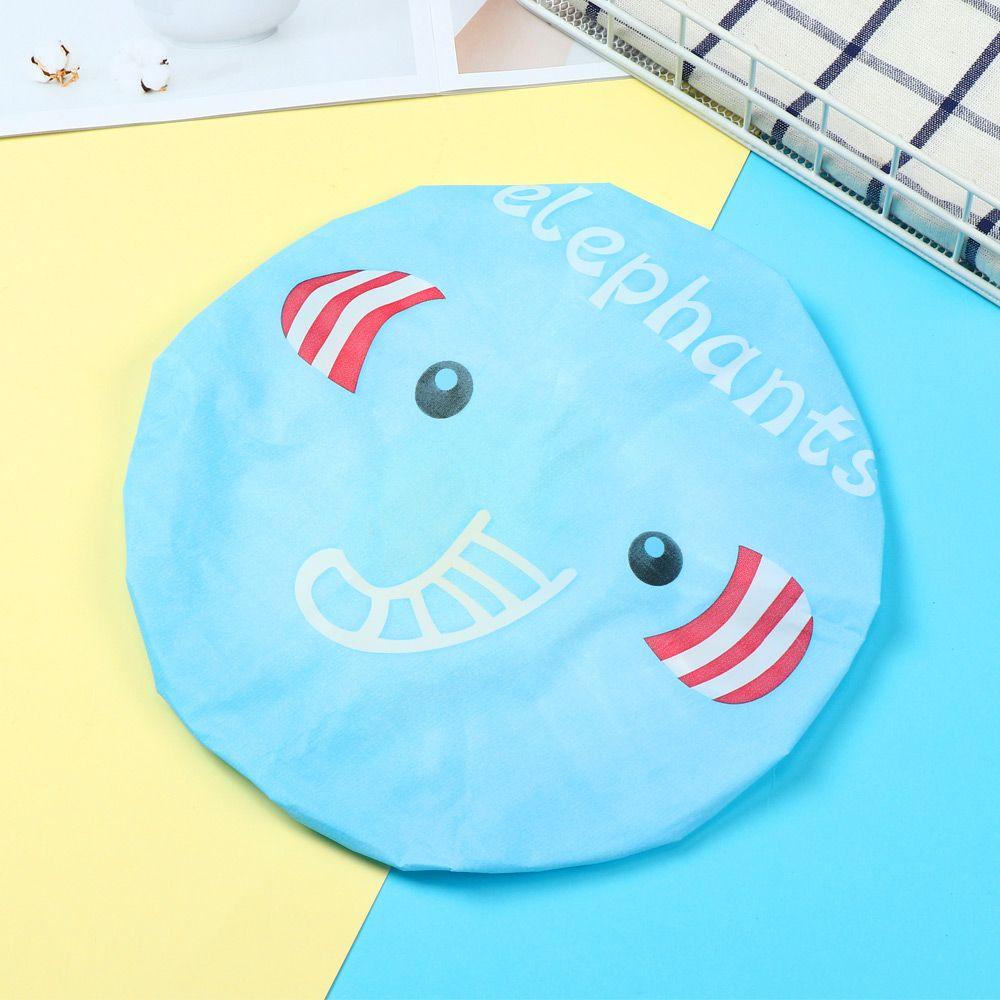 LETTER Reusable Shower Cap Bath Tools Shower Hair Cover Shower Hair Bonnet Cute Hair Cap Bathroom Accessories Cartoon Bathroom Products Bath Hat