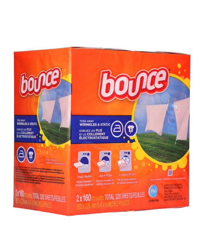 Hộp Giấy Thơm Quần Áo Bounce Hộp 160 Miếng