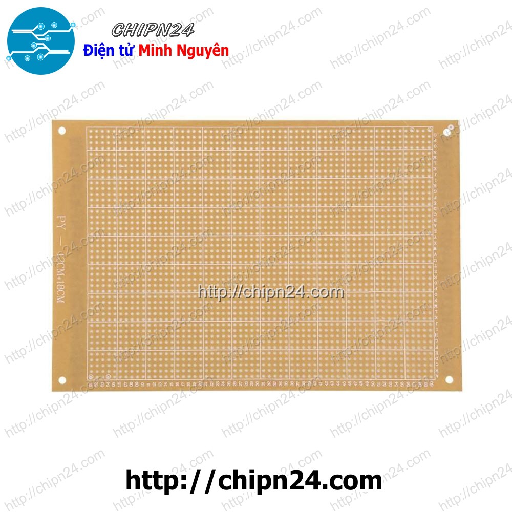 [1 CÁI] Testboard 1 mặt Thường 12x18cm (Board đồng đục lỗ PCB, Testboard cắm hàn)