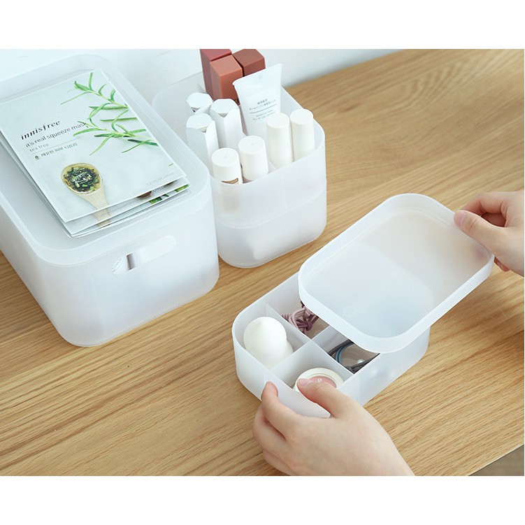 Kệ Đựng Mỹ Phẩm Mini Để Bàn Jiashi Nhựa PP 2 màu Full Size Tiện Dụng