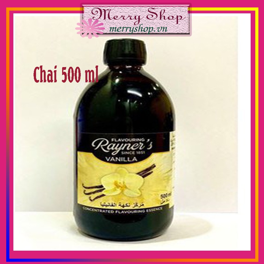 Hương Mùi Vani Rayner's Vanilla Essence 500ml - Làm Bánh, Pha Chế Đồ Uống Hương Tự Nhiên - Date 2024