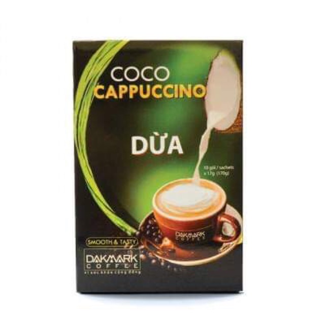 Cà phê Cappuccino Dừa - Cà phê hòa tan dừa TDQ (10 gói x17gr) | BigBuy360 - bigbuy360.vn