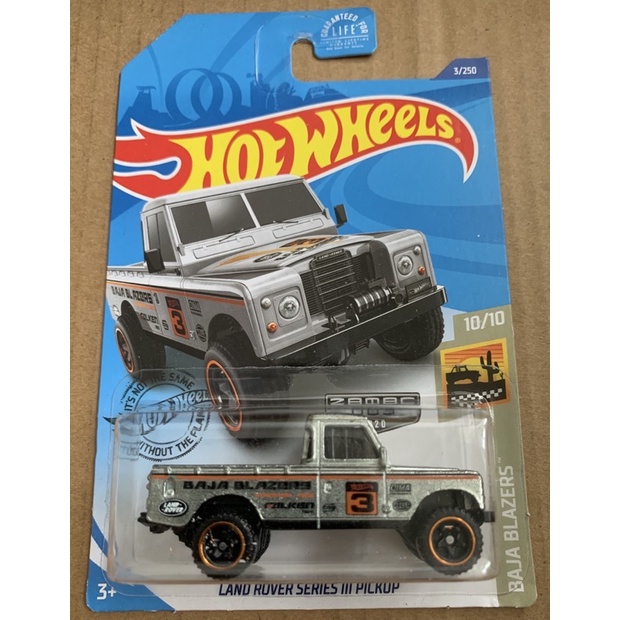 Xe Hot Wheels Land Rover Series III Pickup Zamac Version