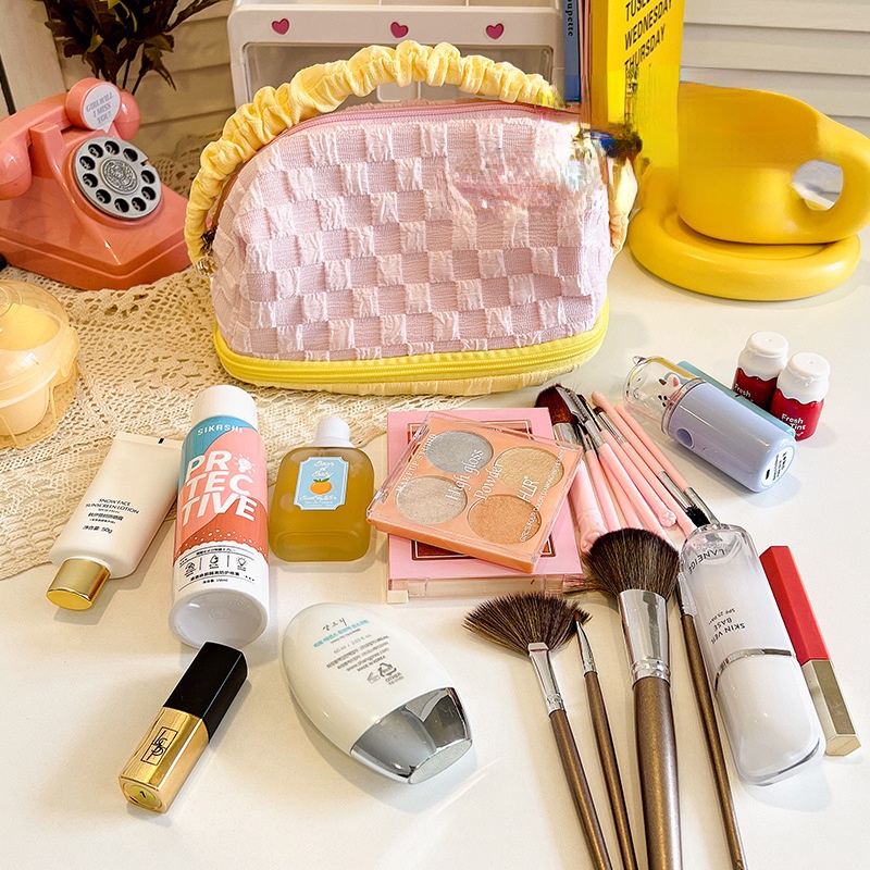 Túi Đựng Mỹ Phẩm Sức Chứa Lớn Thiết Kế Dày Dặn Tiện Lợi Dễ Sử Dụng