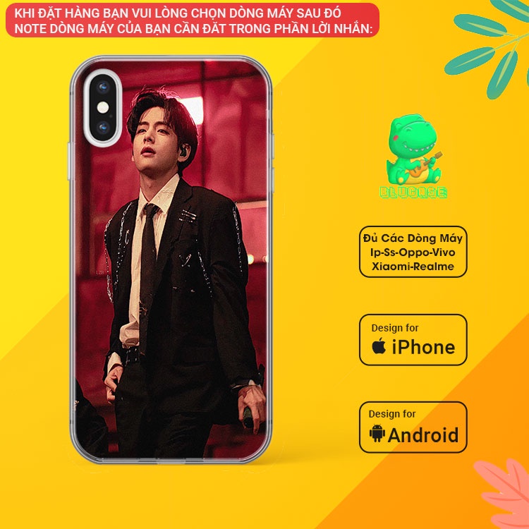 Ốp điện thoại Samsung viền trong IDOL KPOP BTS V so cool cho Galaxy A02/A03/A6/A7/A8/A12/A20/A21/A23 BLUBTS0052