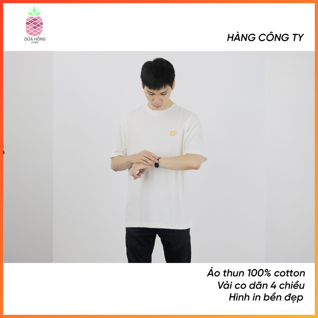 [ Duy Nhất ] Áo Nam Nữ - Áo Thun Unisex  Nam Nữ  Cổ Tròn Tay Ngắn In Cốc Bia Chất Liệu Cotton Đẹp