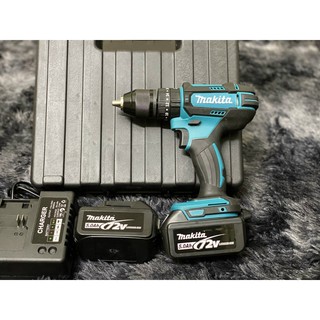 Máy Khoan Pin 72V Makita Không Chổi Than Đầu 13 ly 3 Chức Năng- 2 Pin