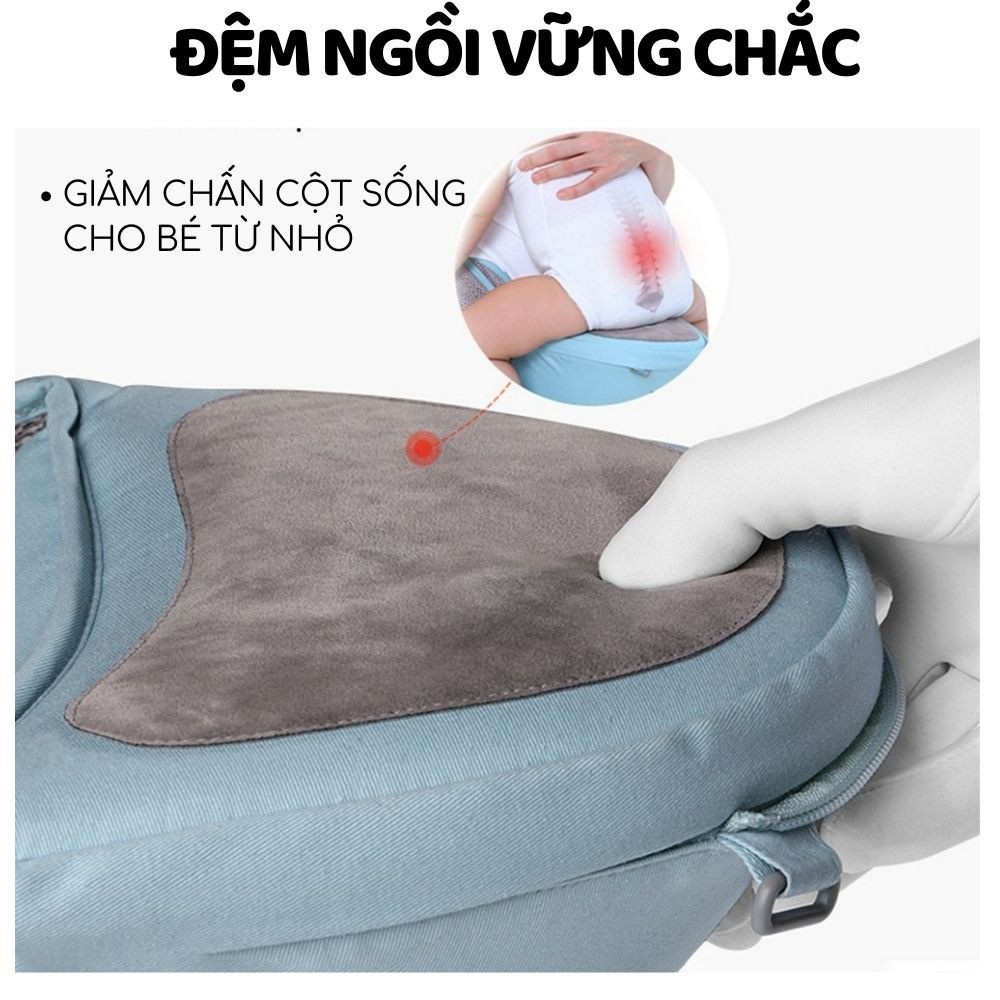 Địu em bé chống gù AAG 6 tư thế ngồi và đeo vai trợ lực cho bé 0-36 tháng