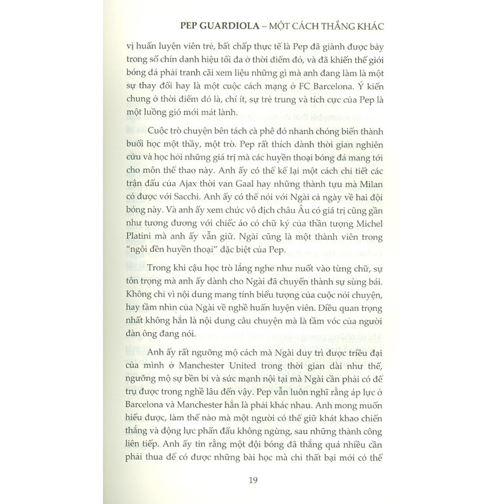 Sách - Pep Guardola - Một Cách Thắng Khác