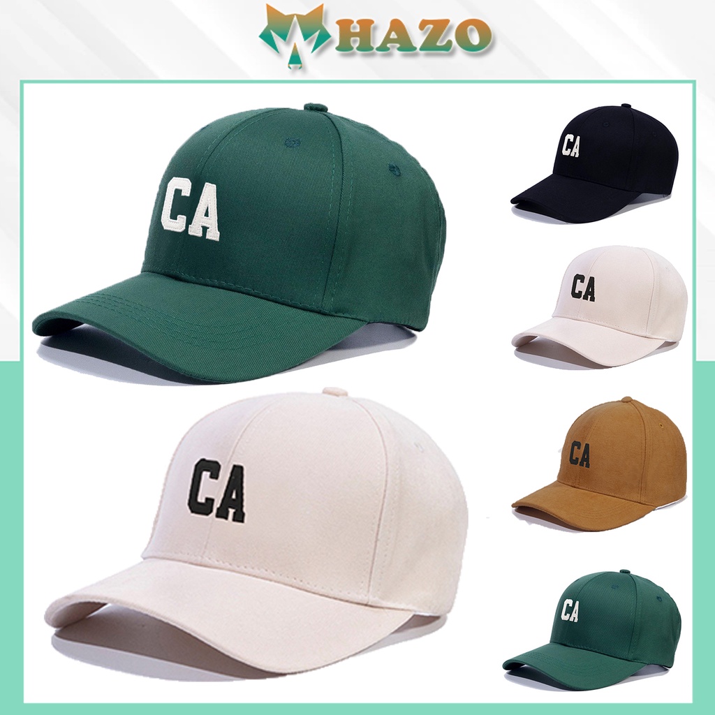 Mũ Lưỡi Trai Nón Kết Nhung Cao Cấp Thêu Chữ Ca 482 Phong Cách Ulzzang Form Unisex Nam Nữ - Hazo