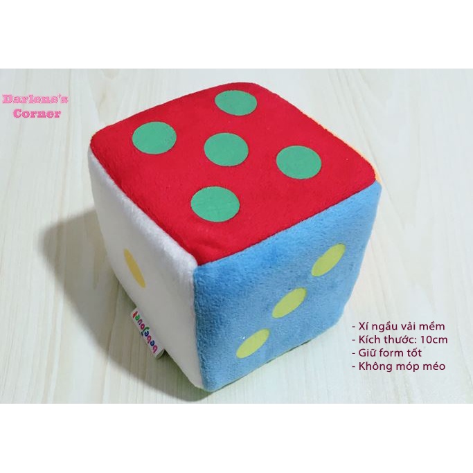 Xí ngầu vải - dice nhiều màu, mềm mại, giữ form tốt - 10cm
