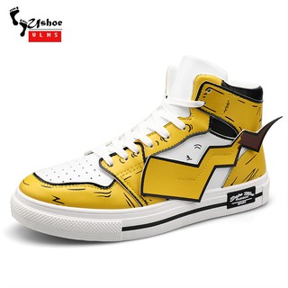 Giày họa tiết graffiti hình pikachu độc đáo ấn tượng