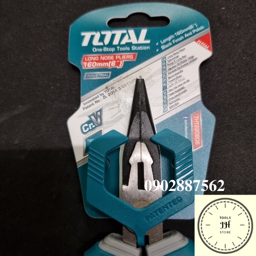 Kìm mũi nhọn 6 inch Total THT220606