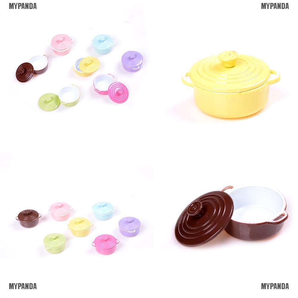 Nồi nấu trứng mini tỉ lệ 1: 12 trang trí cho nhà búp bê