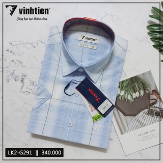 Áo sơ mi ngắn tay slim fit bamboo Vĩnh Tiến - LK2-G291