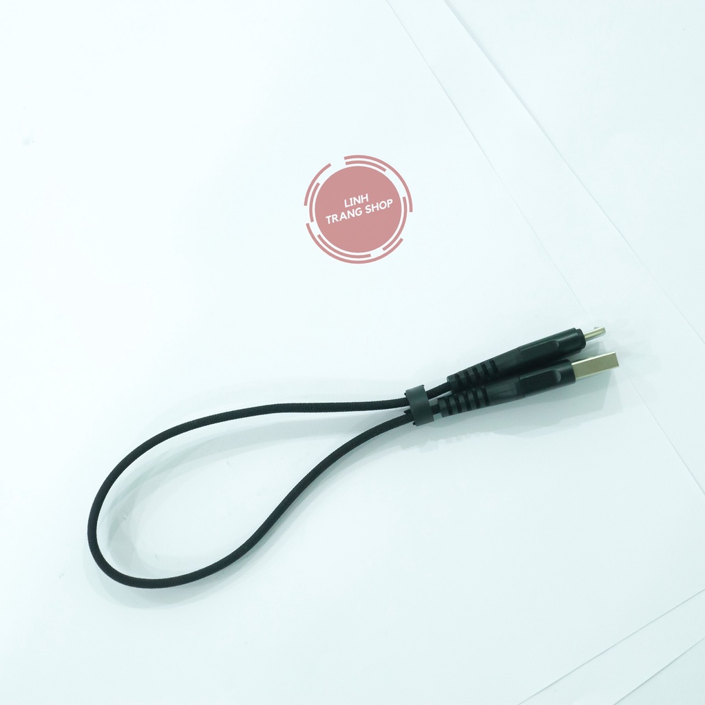 (Ngắn 30cm) Cáp Sạc Micro Dành Cho Máy Android, Phù Hợp Với Sạc Dự Phòng