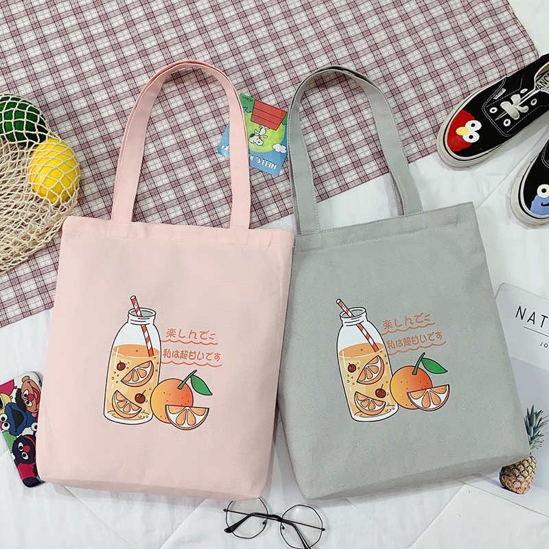 Túi Đeo Vai Bằng Vải Canvas Thời Trang Dành Cho Nữ