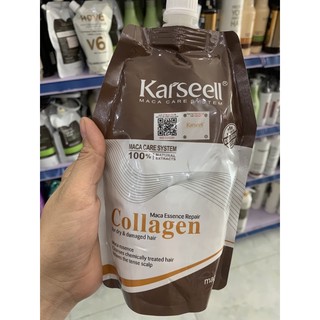 KEM HẤP Ủ TÓC COLLAGEN KARSEELL 500ML CHÍNH HÃNG ( ảnh shop tự chụp, quay) - PHỤC HỒI TÓC HƯ TỔN